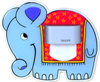 Baby line stick - elefant