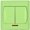 Comutator iluminat vernil