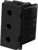 Priza simpla 2P+T, 10A grafit